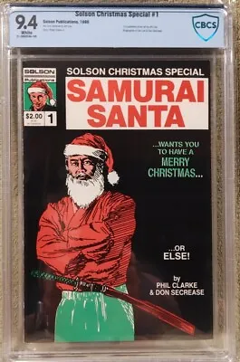 Buy Samurai Santa #1 Solson Christmas Special CBCS 9.4 Wp Key 1st Jim Lee Art ! • 455.97£
