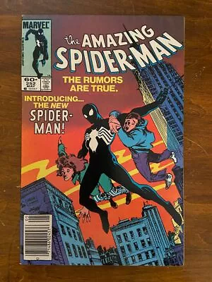 Buy AMAZING SPIDER-MAN #252 (Marvel, 1963) VF First Black Costume (Venom) NEWSTAND • 160.64£