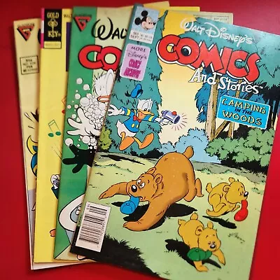 Buy Walt Disney's Comics And Stories #563 1991, #540 1989, #3 1975, #526 1988 VG • 14.39£