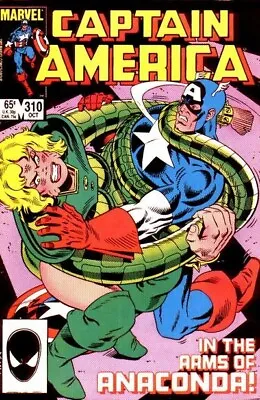 Buy Captain America #310 NM Marvel 1985 1st App Serpent Society + Diamondback MCU • 39.71£