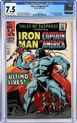Buy Tales Of Suspense #77 Cgc 7.5 Off-white To White Pages 1966 • 217.68£