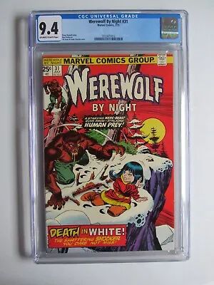Buy Werewolf By Night 31 CGC 9.4 Death In White 1975 • 127.30£