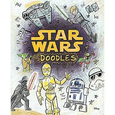 Buy NEW   STAR WARS Large Book DOODLES  Draw Colour Create 128 Pages 30 X 25 Cm • 7.95£
