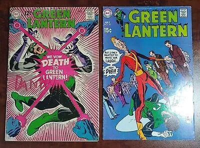 Buy Green Lantern Lot (2)  #64 And #70    Mid-Grade   DC 1968-9 • 19.86£