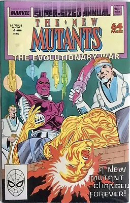 Buy The New Mutants, Annual 4, Marvel, 1988, Evolutionary War, Bagged And Boarded • 5.99£