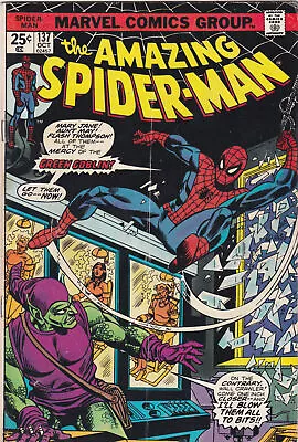Buy Amazing Spider-Man #137 (Marvel, 1974) 2nd Harry Osborn Green Goblin VG/FN,No St • 18.97£