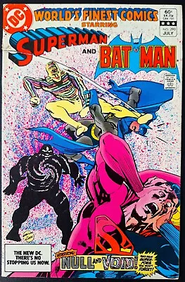 Buy WORLDS FINEST COMICS #293 DC COMICS 1983 Null And Void 1st App BATMAN SUPERMAN • 2.99£