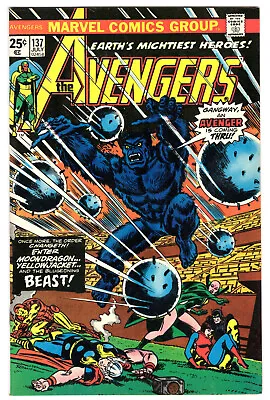 Buy Avengers #137 Very Fine-Near Mint 9.0 The Beast Vision Thor Hawkeye 1975 • 24.12£