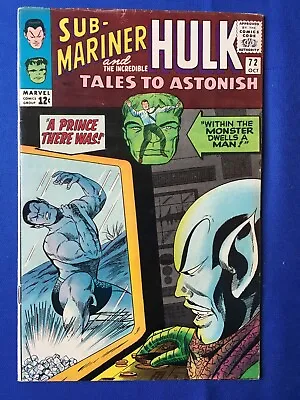 Buy Tales To Astonish #72 FN+ (6.5) MARVEL ( Vol 1 1965) 3rd Solo Sub-Mariner • 28£