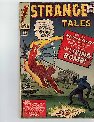 Buy Strange Tales #112  Marvel 1964  Human Torch  Battles Living Bomb • 71.96£