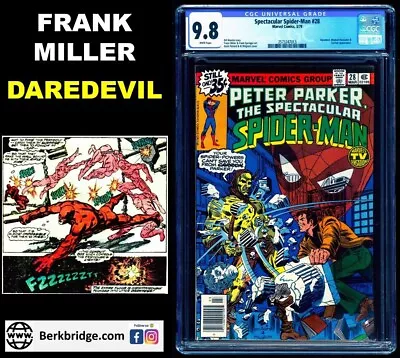 Buy Spectacular Spider-man 28 Cgc 9.8 Wp 💎 Frank Miller Art Pre-dates Daredevil 158 • 138.21£