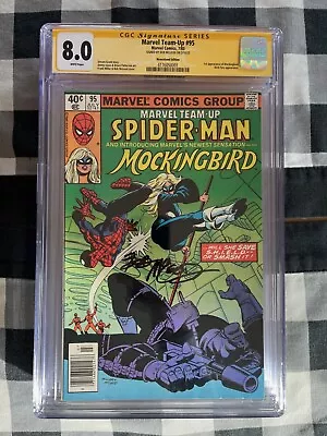 Buy Marvel Team-Up #95 CGC 8.0 SS Signed Bob Mcleod Spider-Man 1st App Mockingbird • 158.11£