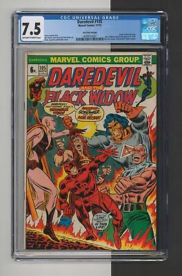 Buy Daredevil #105, CGC 7.5, UK Price Var, Origin Of Moondragon, Top 2 Census, 1973 • 240.39£