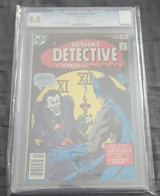 Buy Detective Comics 475 (CGC 8.0) Batman Joker Cover Newsstand 1978 DC Comics  • 110.58£