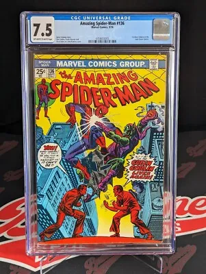 Buy The Amazing Spider-Man #136 CGC 7.5 1st Harry Osborn As The New Green Goblin • 98.59£