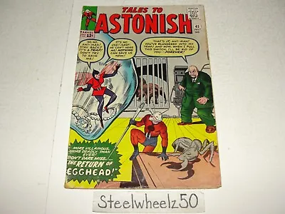 Buy Tales To Astonish #45 Comic 1963 Marvel 2nd Wasp Egghead Ant-Man Stan Lee Heck • 79.02£