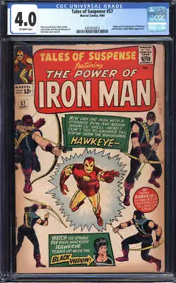 Buy Tales Of Suspense #57 Cgc 4.0 Ow Pages // Origin + 1st Appearance Of Hawkeye • 372.06£