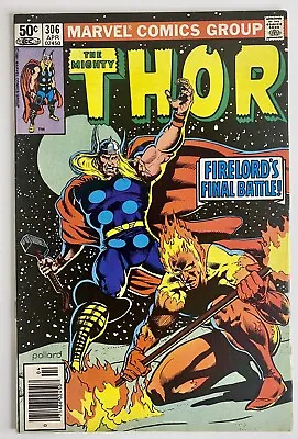 Buy Thor #306 | Marvel 1981 | Origin Of Air-Walker & Firelord • 7.92£