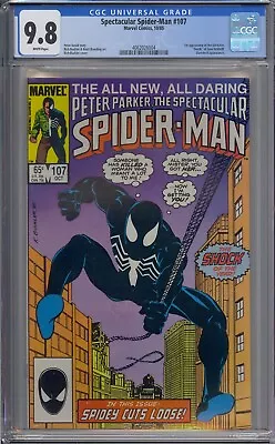 Buy Spectacular Spider-man #107 Cgc 9.8 1st Sin-eater White Pages • 168.92£