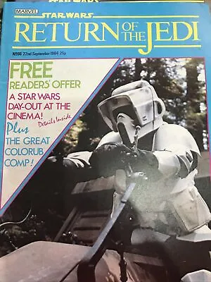 Buy Rare Star Wars Weekly Comic - Return Of The Jedi - No 66 - Date 22nd Sept 1984 • 8.99£