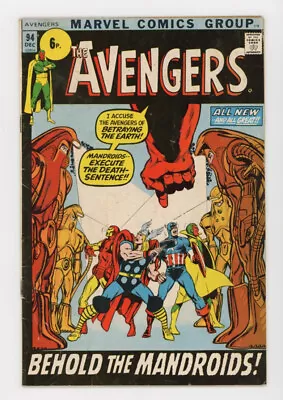 Buy Avengers 94 Kree Skrull War,Neal Adams And Rare Pence Cover • 19.99£