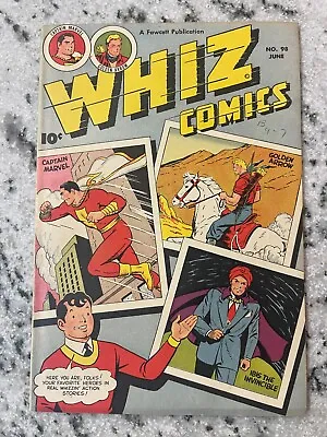 Buy Whiz Comics # 98 VF Fawcett Comic Book Captain Marvel Shazam Golden Age 1 J877 • 158.88£