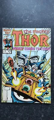 Buy The Mighty Thor #371 Comic, 1st Appearance Of Justice Peace. Good Condition. • 17.99£