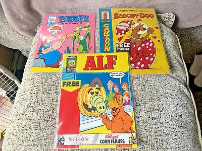 Buy Vintage Marvel Comic Books 1989 Scooby-Doo No.1/Popeye No.2/Alf No.11 • 12.99£