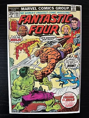 Buy Fantastic Four #166 Hulk Vs. The Thing FN 1976 Marvel Comics • 5.62£