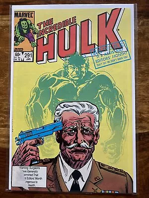Buy Incredible Hulk 291. 1984. Original Story Of General Ross. 1st Printing. G/VG • 1.99£