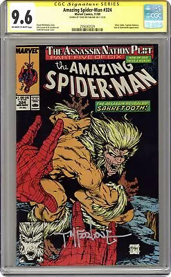 Buy Amazing Spider-Man #324 CGC 9.6 SS Todd McFarlane 1989 2556362029 • 91.03£