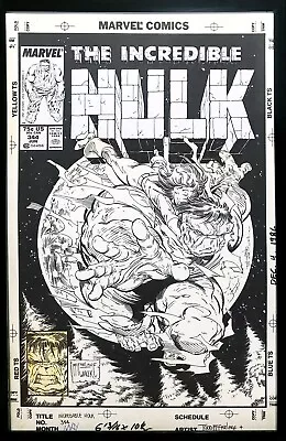 Buy Incredible Hulk #344 By Todd McFarlane 11x17 FRAMED Original Art Print Comic Pos • 47.45£