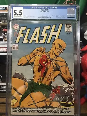 Buy Flash #120 May 1961 CGC 5.5 1st Flash & Kid Flash Team-up, 1st Full Length Story • 160.05£
