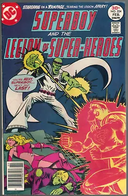Buy Superboy Legion Of Super-Heroes 224 V. Stargrave, Holdur, Quicksand  VF- 1977 DC • 4.70£