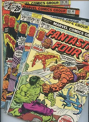 Buy Fantastic Four #166-175 1976 (Avg VG/FN)(10 Book Set) • 28.46£