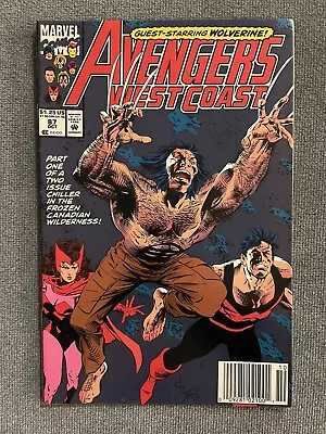 Buy Avengers West Coast #87  MARVEL Comics 1992 VF+ NEWSSTAND • 8.14£