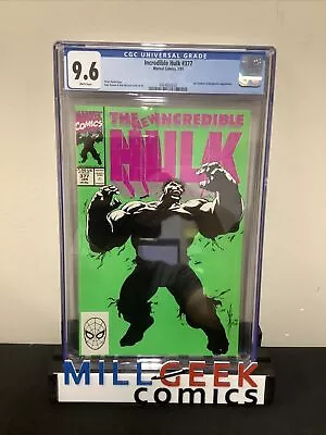 Buy Incredible Hulk #377, CGC Graded 9.6, Marvel Comics, Peter David, 1991 • 59.96£