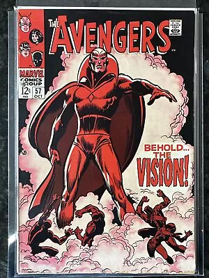 Buy Avengers #57 1968 Key Marvel Comic Book 1st Appearance Of Vision 2nd App Ultron • 225.19£