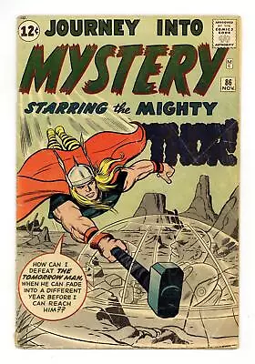 Buy Thor Journey Into Mystery #86 GD 2.0 1962 1st Full App. Odin • 205.06£