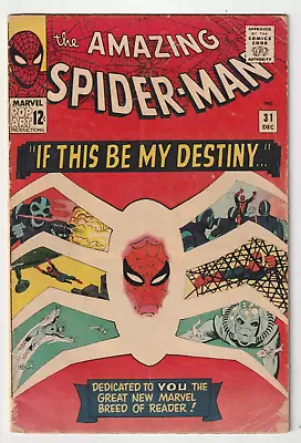 Buy Amazing Spider-Man #31 (Marvel Comics 1965) 1st Gwen Stacy Harry Osborn Ditko • 161.28£