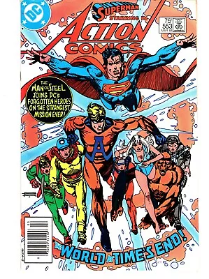 Buy Action Comics #553 - The World At Time's End Starring Superman!  VG/FN • 6.83£