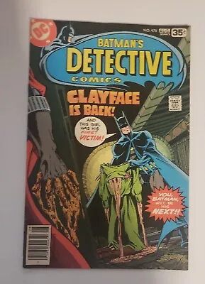 Buy DC Comics Detective Comics Presents Batman And Batgirl #478 1978 Clayface • 11.63£