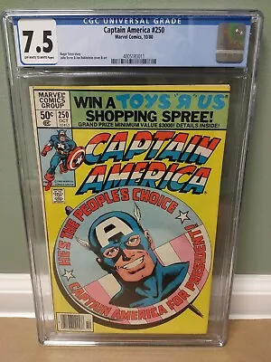 Buy Captain America #250 CGC 7.5  Marvel Comics  1980 **FREE SHIPPING** 🇺🇸🇺🇸 • 39.53£