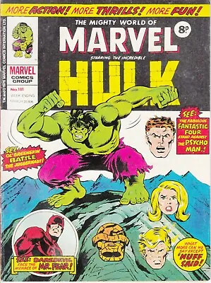 Buy Mighty World Of Marvel (MWOM), #181, 1976, Hulk, Fantastic Four, Daredevil • 2.30£