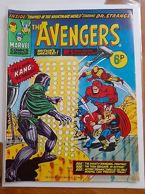 Buy Avengers #5 Oct 1973 VGC/FINE 5.0 Reprints Avengers #8 1st App Kang • 19.99£