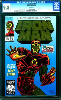 Buy IRON MAN #290 CGC 9.8 GOLD FOIL COVER 30th ANNIVERSARY Marvel Comics 1993 • 57.89£