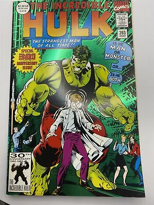 Buy INCREDIBLE HULK #393 Green Foil Marvel Comics 1992 NM • 3.95£