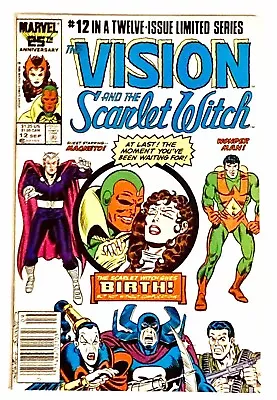 Buy Vision And The Scarlet Witch #12 1986 9.2 NM- 🔑 1st Wiccan, Speed • 39.82£