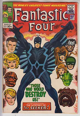 Buy Fantastic Four # 46  Rare Defect 1st Key Black Bolt  Jack Kirby Art Pence  1966 • 109.95£