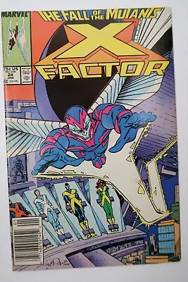 Buy X-Factor #24 1st Full Angel As Archangel Newsstand Marvel Comics 1988 F/VF • 22.24£